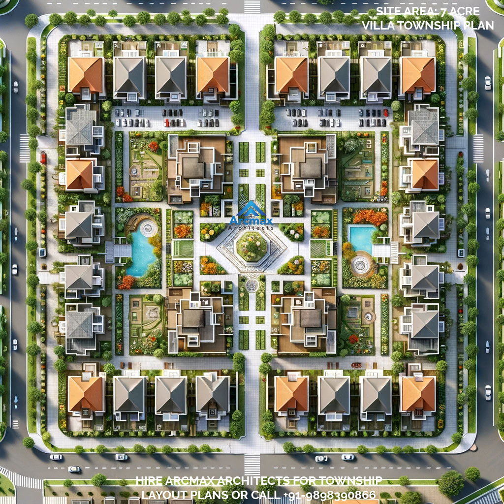 Buy Online Township Layout Plan on up to 10 acre land area