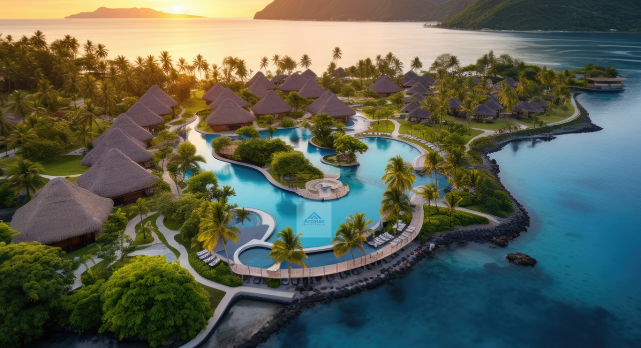 Tropical Resort Design Excellence Arcmax Architects Leading the Way in India, USA, and UK