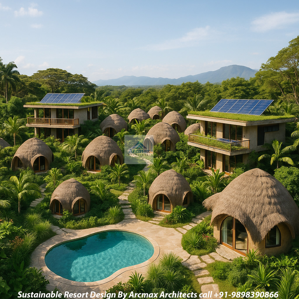 sustanable resort design and planning by Best Architects in india, USA and UK