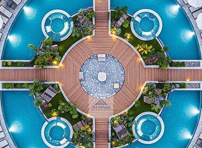 3 to 5 Acre Site Marriage Garden design and Planning