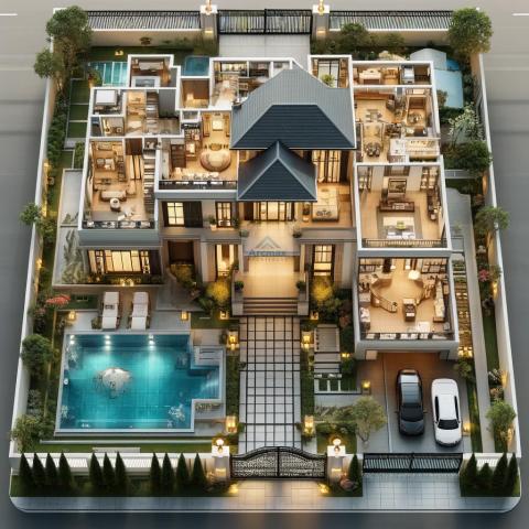 Order Villa Type 1 Design Floor Plan Custom Design