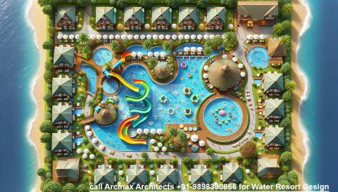 Type-1 Water Resort Design and Plans Buy Online Custom Water Park design in India, USA, UK, Canada, Australia