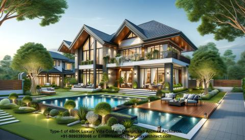 Type-1 of 4BHK Luxury Villa Custom Design
